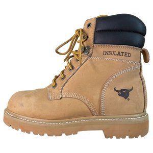 Texas Steer Steel Toes Insulated Boots Men's Size 6.5